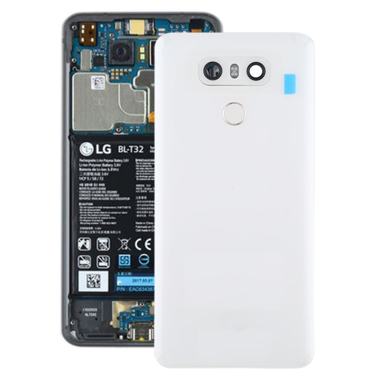 適用於 LG G6 / H870 / H870DS / H872 / LS993 / VS998 / US997 電池后蓋帶相圈和指紋