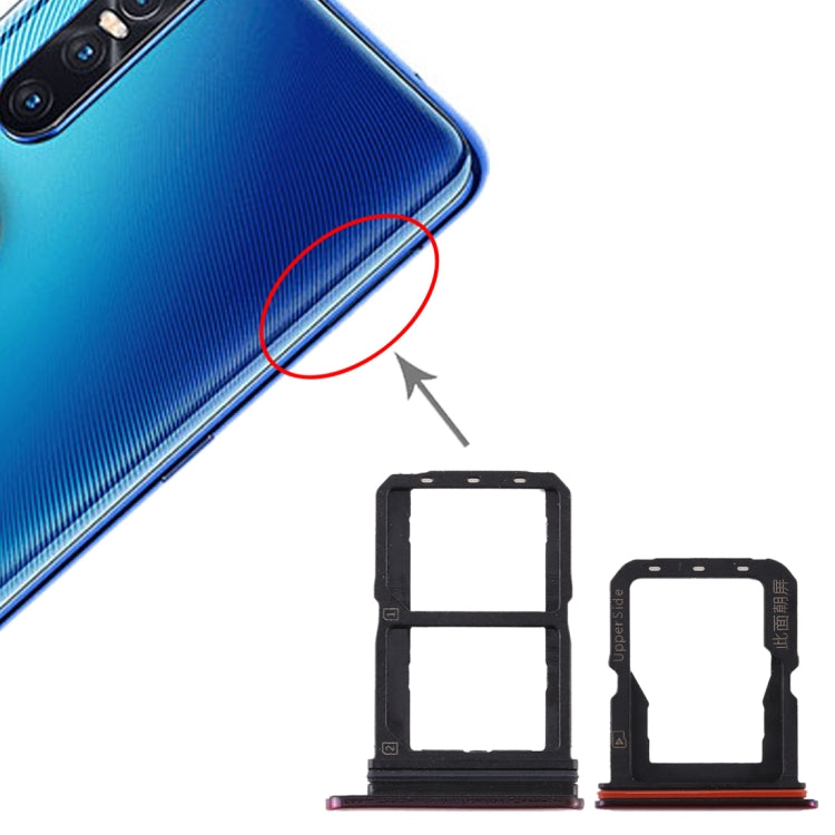 適用於 Vivo S1 Pro SIM卡+SIM卡+Micro SD卡 卡托