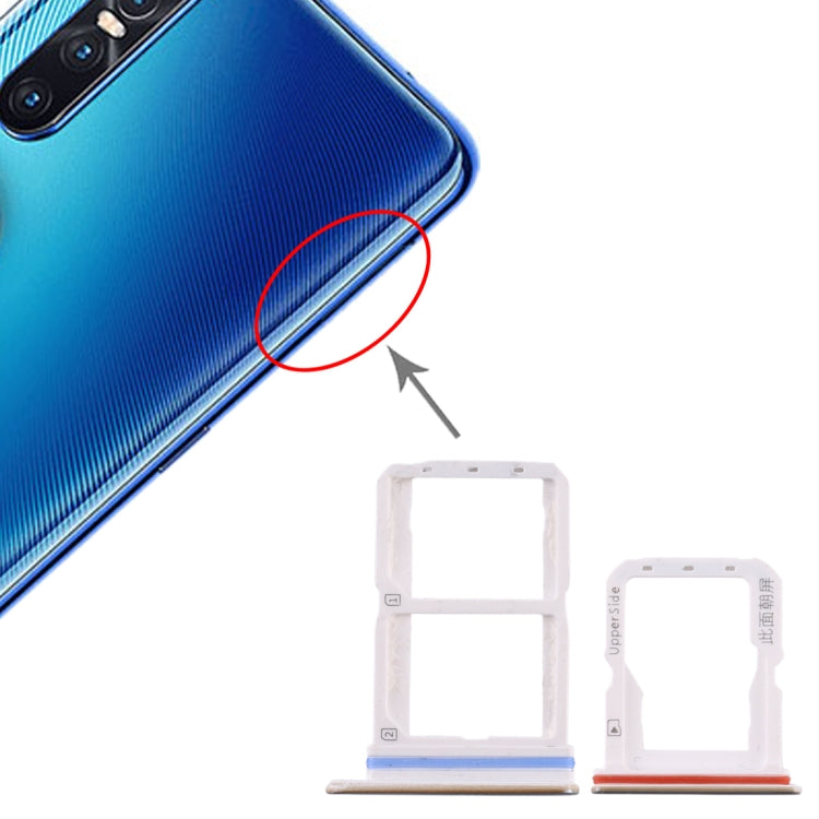適用於 Vivo S1 Pro SIM卡+SIM卡+Micro SD卡 卡托