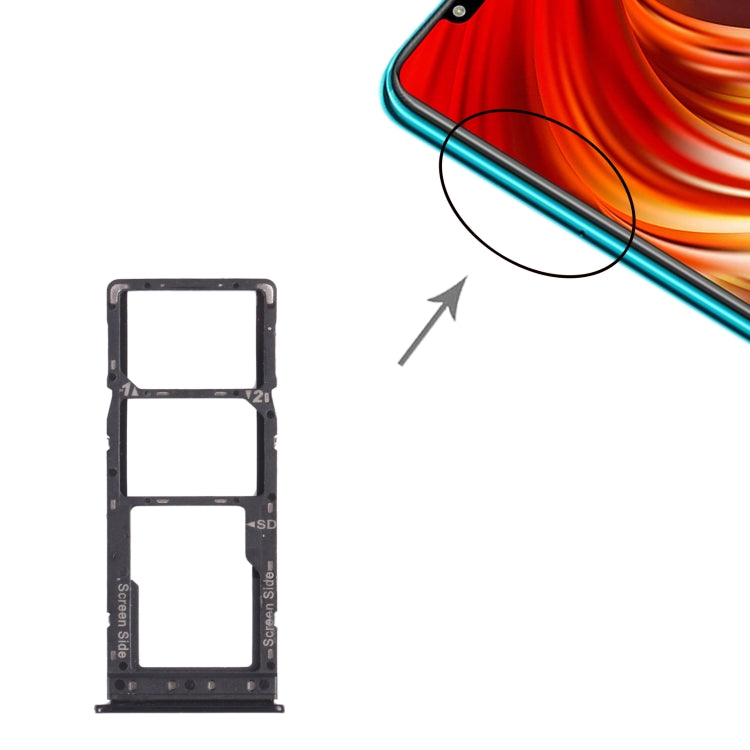 適用於Infinix HOT 7 Pro  SIM卡+SIM卡+Micro SD卡 卡托
