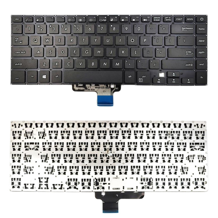 適用於 Asus VivoBook S15 S510 S510U S510UA S510UA-DS51 S510UA-DS71 S510UA-RB31 S510UA-RS31 美式鍵盤
