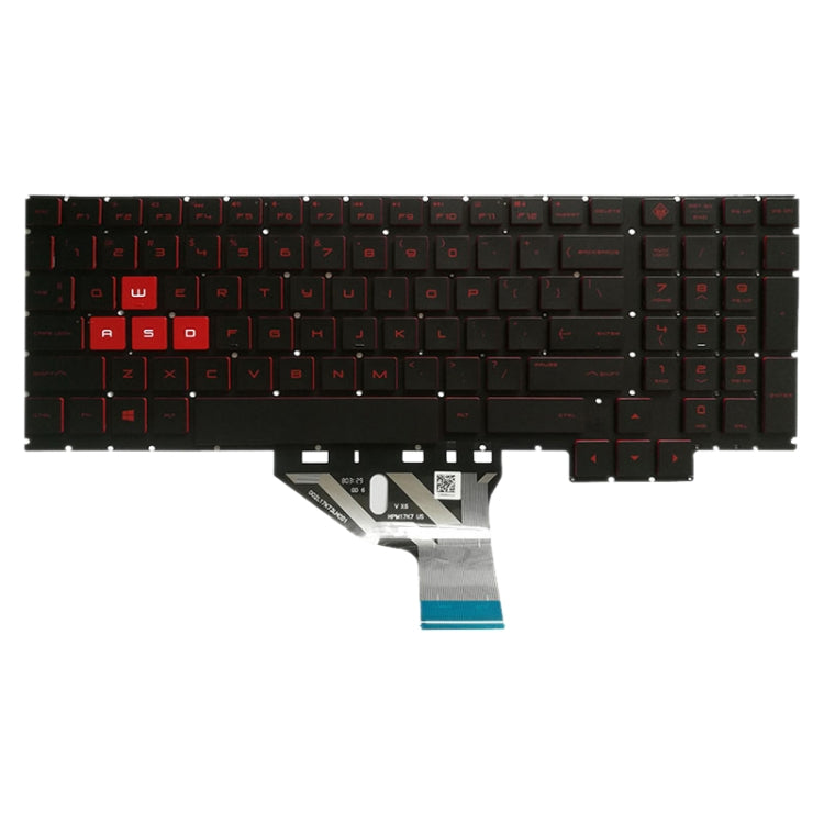 適用於HP Omen 15-CE 15-CE000 15-CE026TX 15-CE005TX 15-CE006TX 15-CE001TX 15-CE002TX  美式鍵盤帶背光