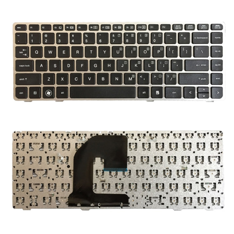 適用於HP EliteBook 8470B 8470P 8470 8460 8460p 8460w ProBook 6460 6460b 6470 美式鍵盤帶銀邊框