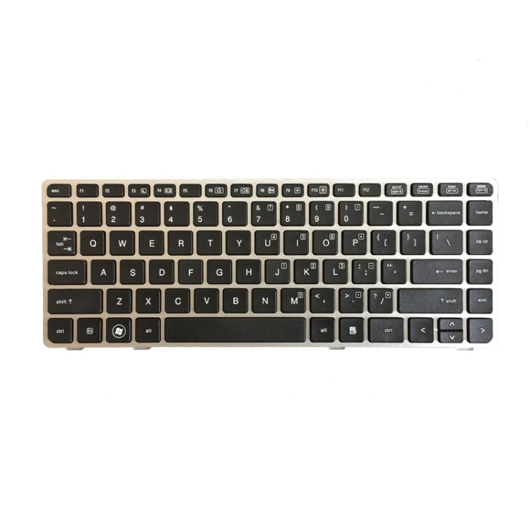適用於HP EliteBook 8470B 8470P 8470 8460 8460p 8460w ProBook 6460 6460b 6470 美式鍵盤帶銀邊框
