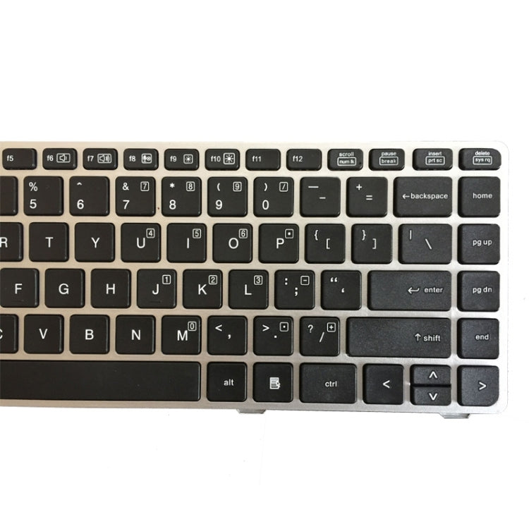 適用於HP EliteBook 8470B 8470P 8470 8460 8460p 8460w ProBook 6460 6460b 6470 美式鍵盤帶銀邊框