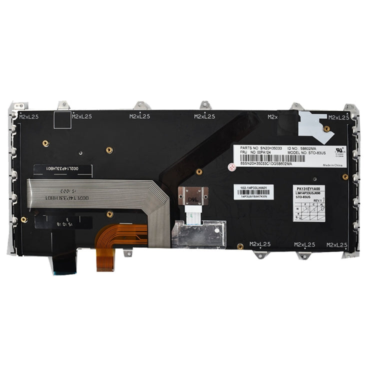 適用於Lenovo IBM ThinkPad Yoga 260 12.5英寸 美式鍵盤
