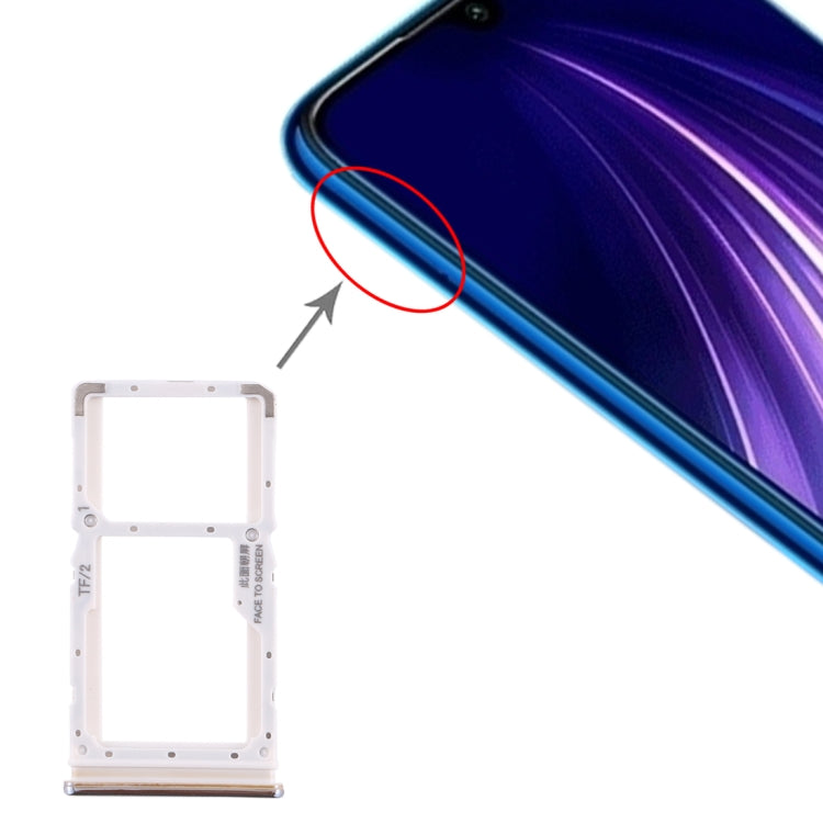 適用於 小米 Redmi Note 8 Pro SIM卡+SIM卡/Micro SD卡托