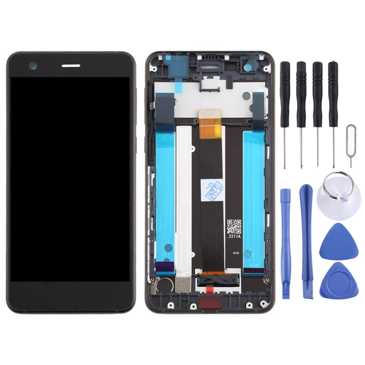 適用於 Nokia 2 N2 TA-1007 TA-1029 TA-1023 TA-1035 TA-1011 TFT材質 液晶觸摸總成帶框和側鍵
