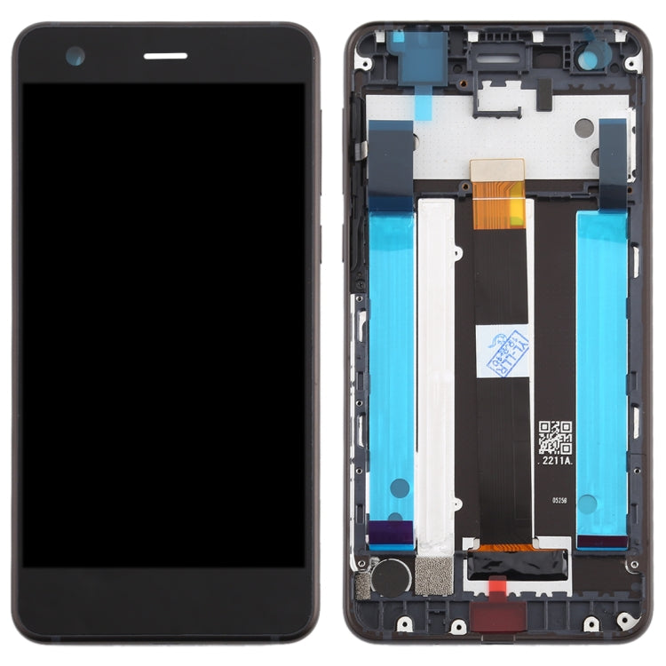 適用於 Nokia 2 N2 TA-1007 TA-1029 TA-1023 TA-1035 TA-1011 TFT材質 液晶觸摸總成帶框和側鍵