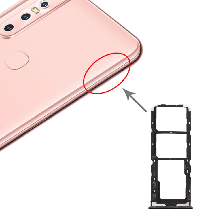 適用於 Vivo Y7s  SIM卡+SIM卡+Micro SD卡托