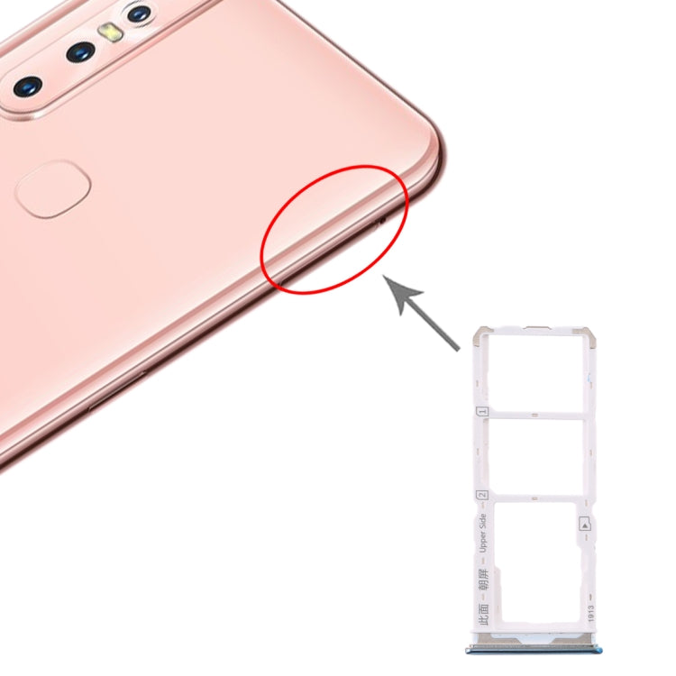 適用於 Vivo Y7s  SIM卡+SIM卡+Micro SD卡托