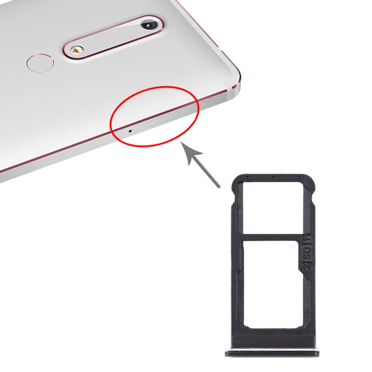 適用於 Nokia 6.1 / 6  / TA-1043 TA-1045 TA-1050 TA-1054 TA-1068 SIM卡+SIM卡/Micro SD卡托