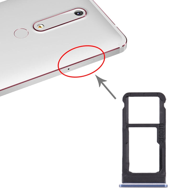 適用於 Nokia 6.1 / 6  / TA-1043 TA-1045 TA-1050 TA-1054 TA-1068 SIM卡+SIM卡/Micro SD卡托