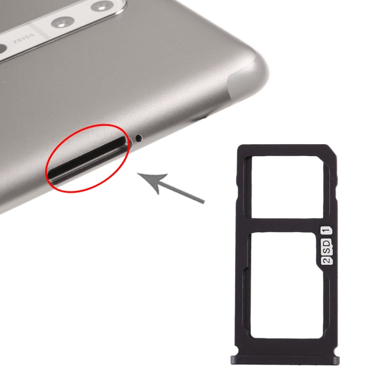 適用於 Nokia 8 / N8 TA-1012 TA-1004 TA-1052 SIM卡+SIM卡/Micro SD卡托