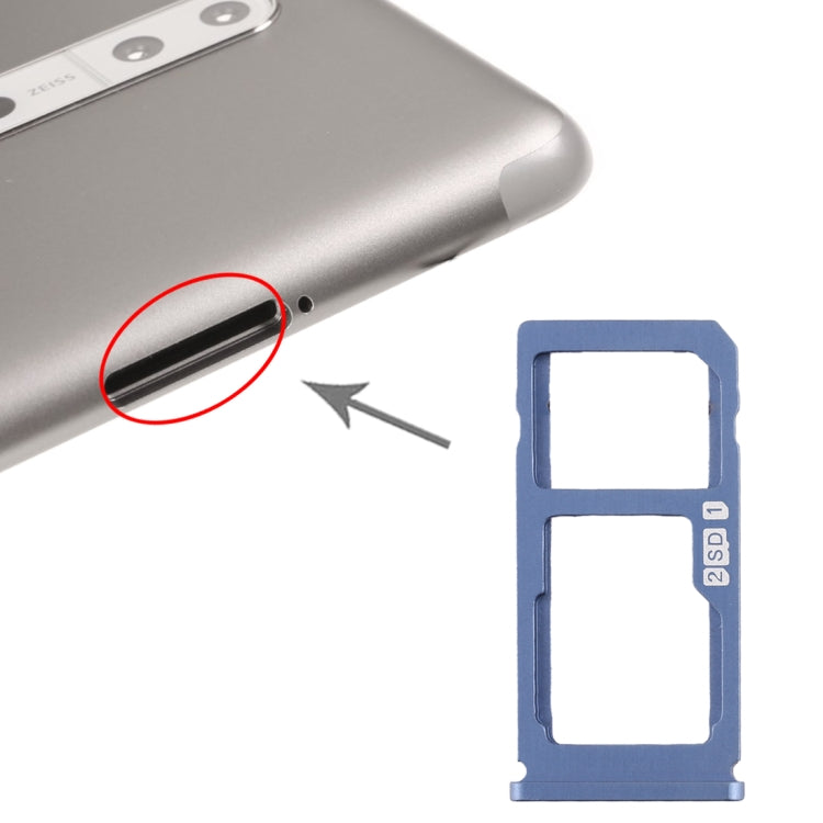 適用於 Nokia 8 / N8 TA-1012 TA-1004 TA-1052 SIM卡+SIM卡/Micro SD卡托