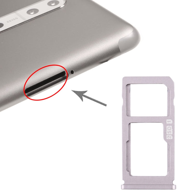 適用於 Nokia 8 / N8 TA-1012 TA-1004 TA-1052 SIM卡+SIM卡/Micro SD卡托