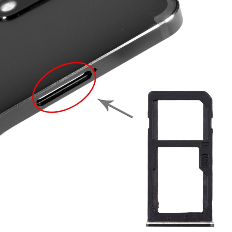 適用於 Nokia 6 TA-1000 TA-1003 TA-1021 TA-1025 TA-1033 TA-1039 SIM卡+SIM卡/Micro SD卡托