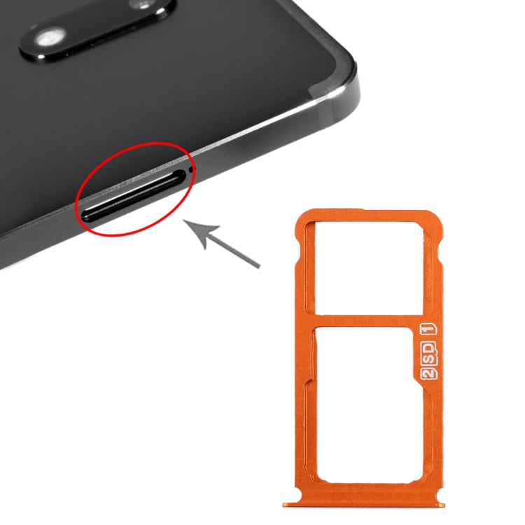 適用於 Nokia 7 Plus TA-1062 SIM卡+SIM卡/Micro SD卡托
