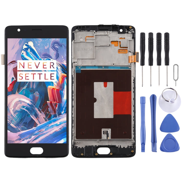 適用於OnePlus 3 / 3T A3000 A3010 OEM液晶觸摸總成帶框