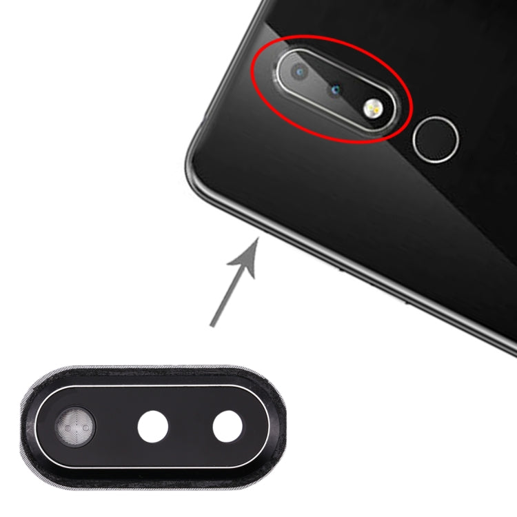 適用於 Nokia X6 相圈 后攝像頭框帶鏡片
