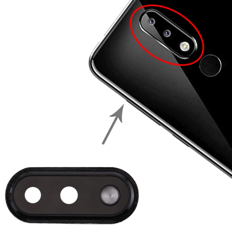 適用於 Nokia X5 相圈 后攝像頭框帶鏡片