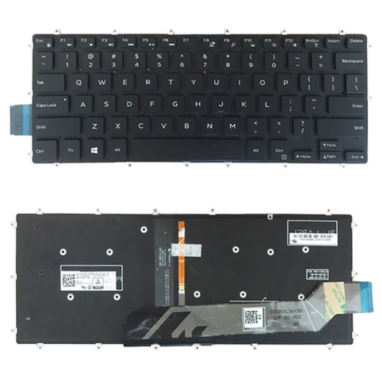 適用於DELL Inspiron 13 5368 5378 5578 7368 7378 美式鍵盤帶背光