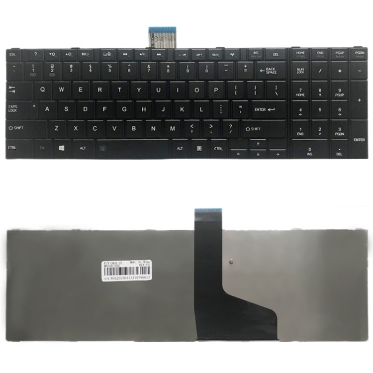 適用於Toshiba Satellite C850 C850D C855 C855D L850 L850D L855 L855D L870 L870D 美式鍵盤