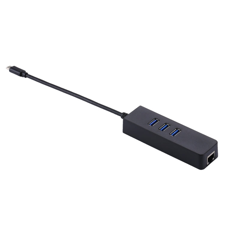 USB-C / Type-C 轉 3口USB3.0 + RJ45 HUB 多功能網絡適配器