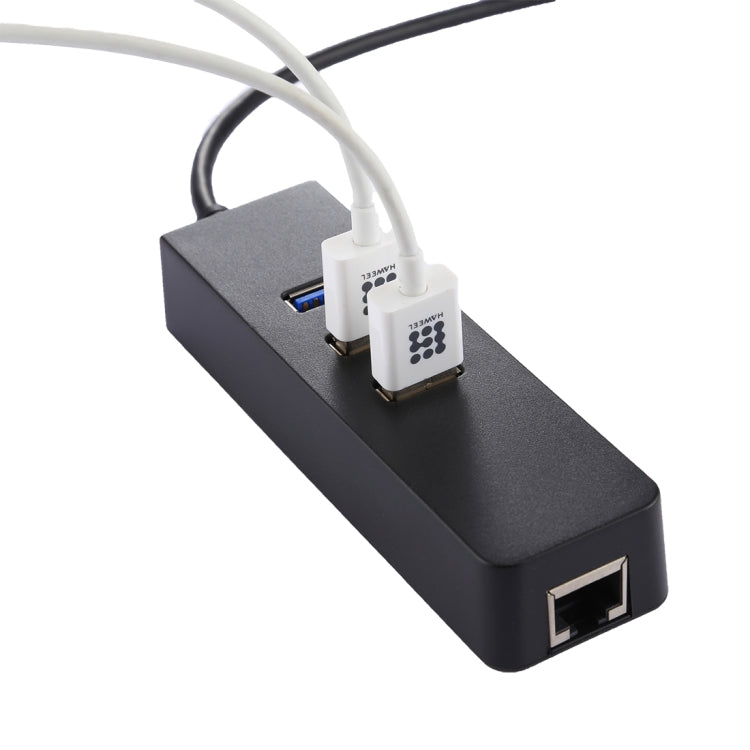 USB-C / Type-C 轉 3口USB3.0 + RJ45 HUB 多功能網絡適配器