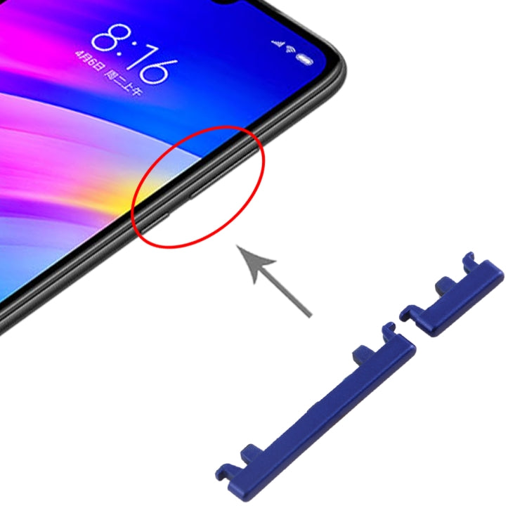 適用於 小米 Redmi 7 開機音量鍵/側鍵