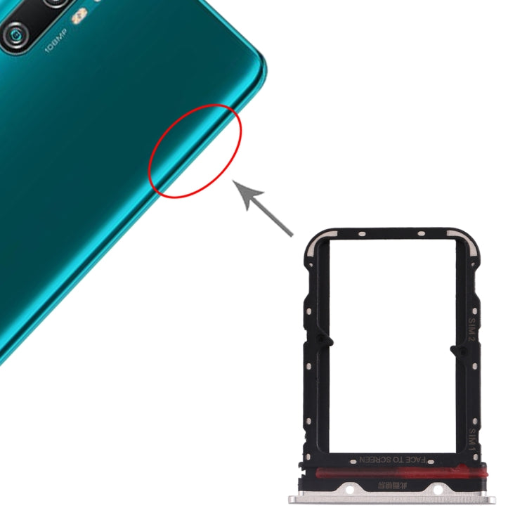 適用於小米 Mi CC9 Pro/Mi Note 10/Mi Note 10 Pro/Mi Note 10 Lite SIM卡+SIM卡 卡托
