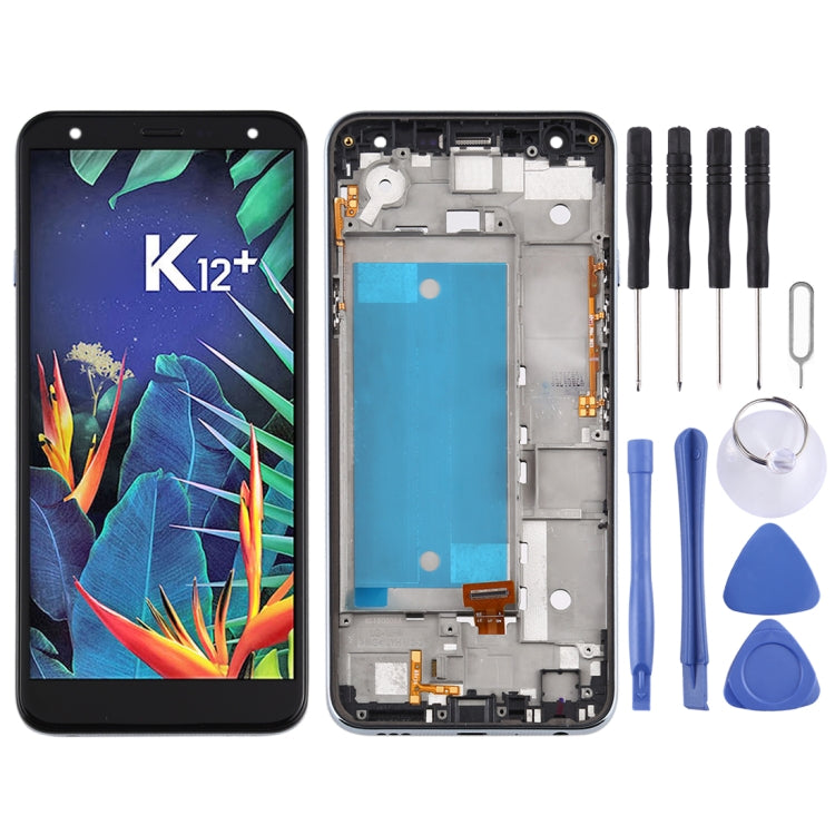 適用於 LG K40 LMX420 / X4 2019 / K12 Plus TFT材質 液晶觸摸總成帶框，雙卡版