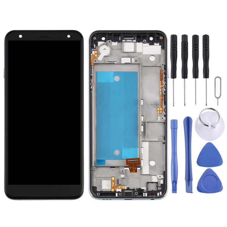適用於 LG K40 LMX420 / X4 2019 / K12 Plus TFT材質 液晶觸摸總成帶框，雙卡版