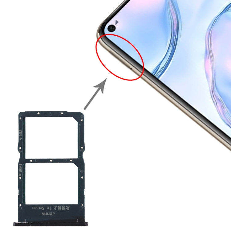 適用於 華為 Nova 6 SE SIM卡+NM卡 卡托  , For Huawei Nova 6 SE