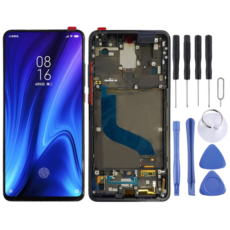 適用於小米 9T Pro / Redmi K20 Pro / Redmi K20 原裝AMOLED材質 液晶觸摸總成帶框