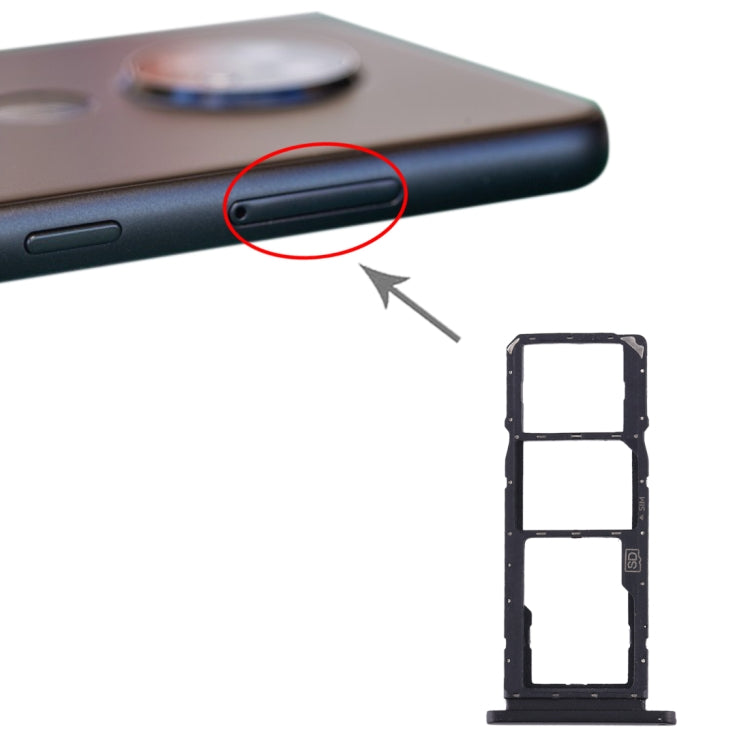 適用於 Nokia 7.2 / 6.2 TA-1196 TA-1198 TA-1200 TA-1187 TA-1201 SIM卡+SIM卡+Micro SD卡 卡托