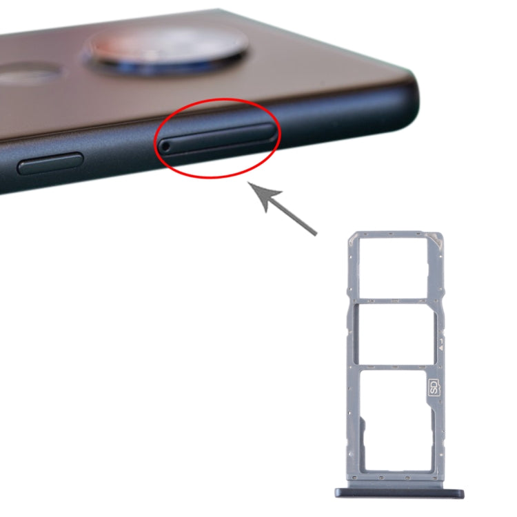 適用於 Nokia 7.2 / 6.2 TA-1196 TA-1198 TA-1200 TA-1187 TA-1201 SIM卡+SIM卡+Micro SD卡 卡托