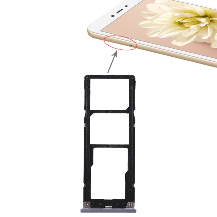 適用於小米紅米Note 5A 雙SIM卡托和Micro SD卡托 三卡