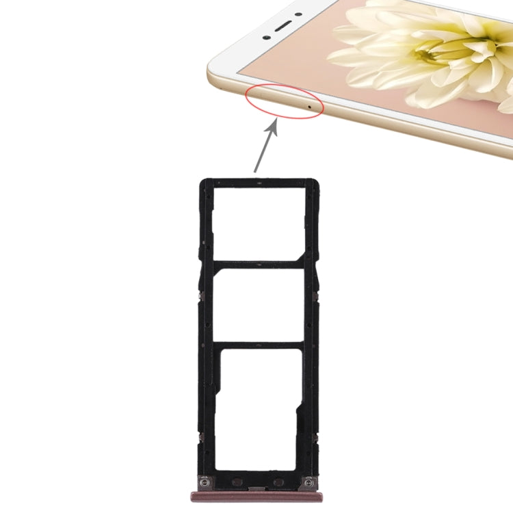 適用於小米紅米Note 5A 雙SIM卡托和Micro SD卡托 三卡