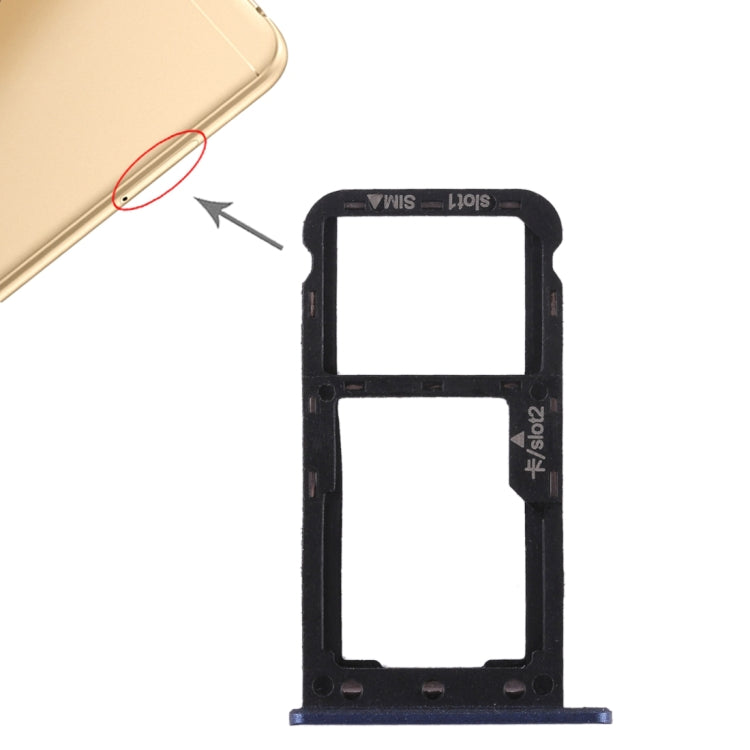 適用於華為Enjoy 7 SIM卡+SIM卡/Micro SD卡 卡托 雙卡