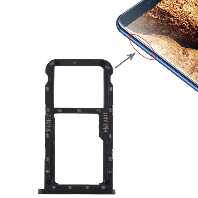 適用於華為Maimang 6 SIM卡+SIM卡/Micro SD 卡托 雙卡