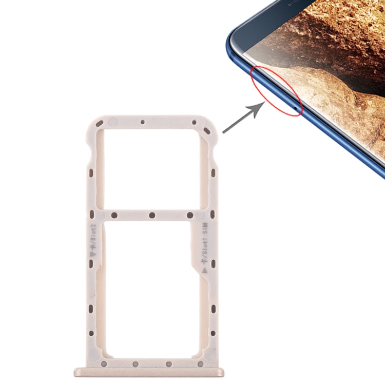 適用於華為Maimang 6 SIM卡+SIM卡/Micro SD 卡托 雙卡