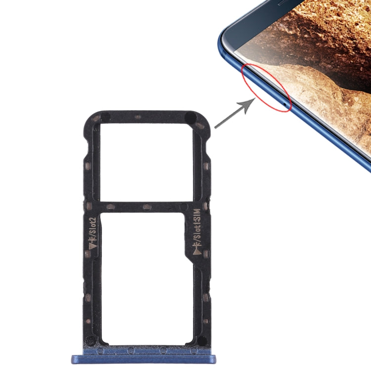 適用於華為Maimang 6 SIM卡+SIM卡/Micro SD 卡托 雙卡