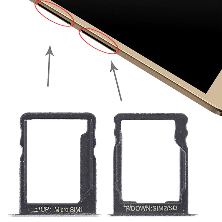 適用於華為Enjoy 5s SIM卡+SIM卡/Micro SD 卡托 雙卡