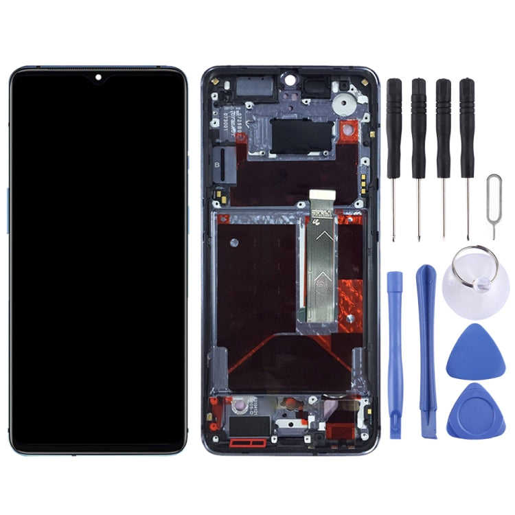 適用於OnePlus 7T HD1901 HD1903 HD1900 HD1905 OEM液晶觸摸總成帶框