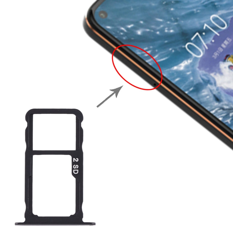 適用於 Nokia X71 / TA-1172 TA-1167 TA-1188 原裝 SIM卡+SIM卡/Micro SD卡 卡托