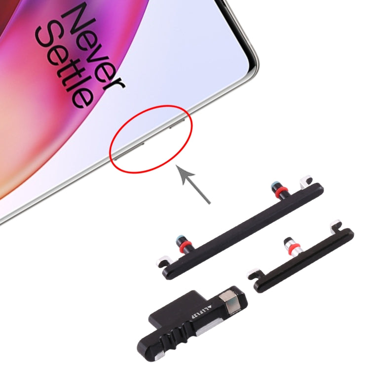 適用於 OnePlus 8 開機音量鍵/側鍵