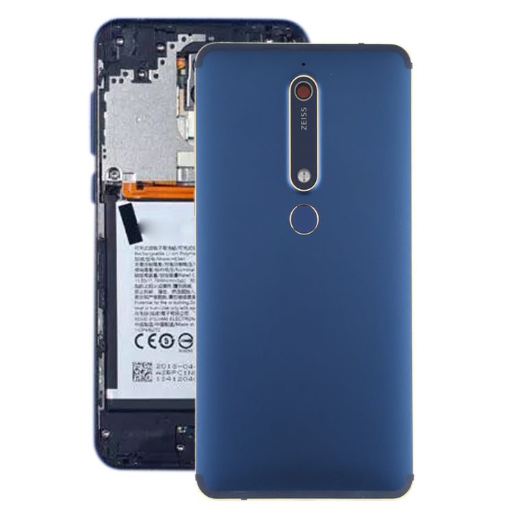 適用於 Nokia 6.1 / 6  / 6  電池后蓋帶邊鍵和相圈和指紋