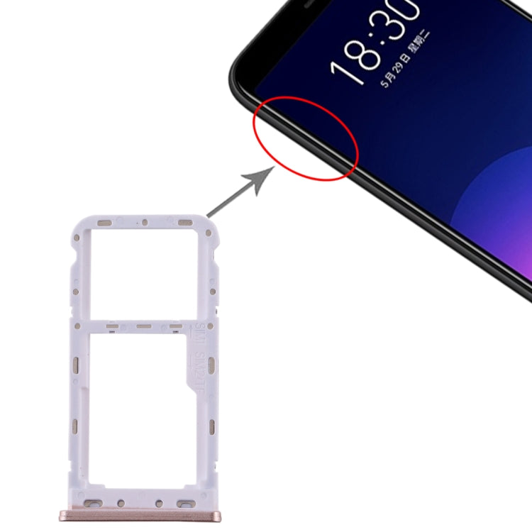 適用於魅族 魅藍6T SIM卡+SIM/Micro SD卡 卡托