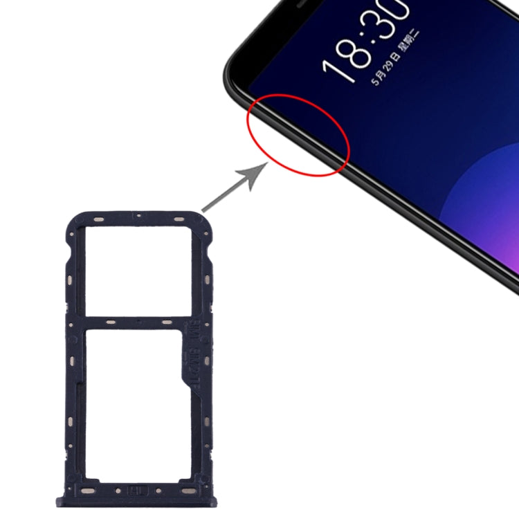 適用於魅族 魅藍6T SIM卡+SIM/Micro SD卡 卡托